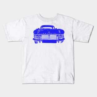 Triumph Spitfire 4 Mk2 1960s classic car blue inversion Kids T-Shirt